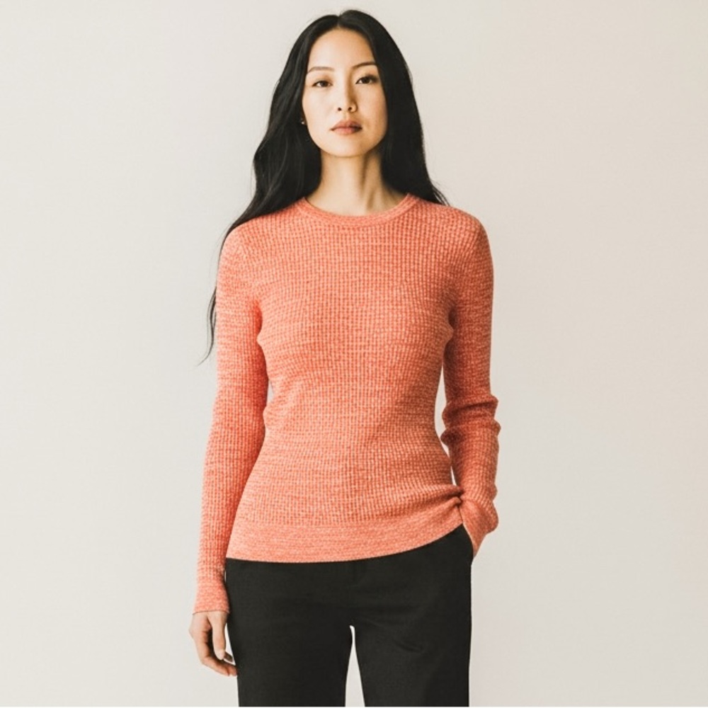 Banana Republic Coral Stretch Cotton Sweater